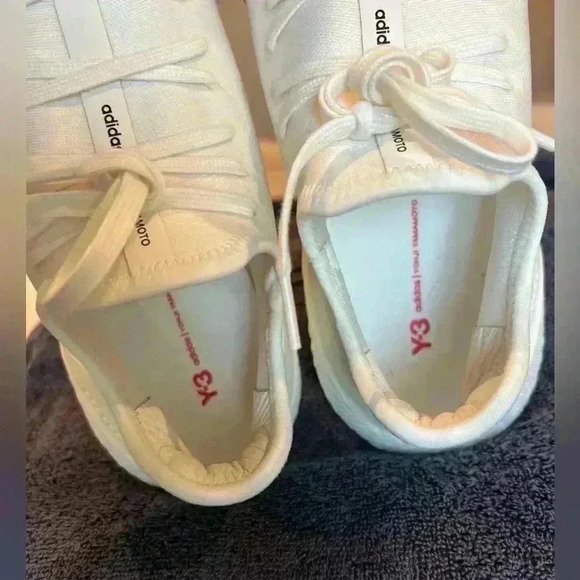 Adidas Y-3 Ultraboost 21 Shoes H67477 White Yohji Yamamoto Size 10 (WORN ONCE) - Picture 10 of 12